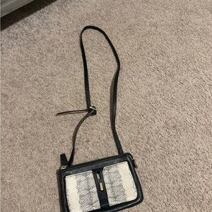 Vince Camuto Chic Black and White Crossbody Bag